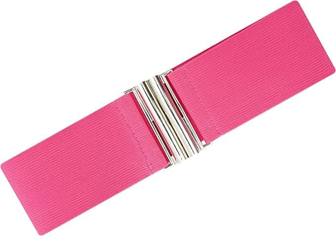 Ro Rox Florence Vintage Belt | Elasticated Belts For Women | Nurse Retro 50s Style Wide Belt With Silver or Gold Buckle2