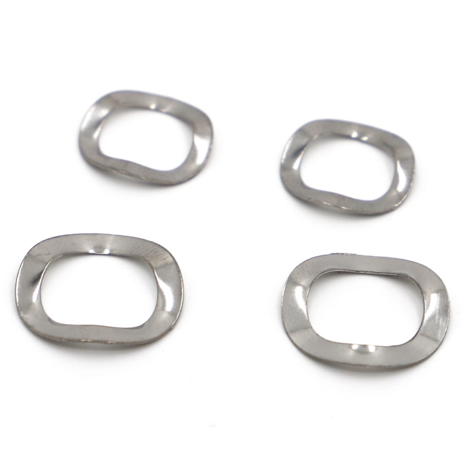 Rondelle a molla in acciaio inossidabile 304 a tre onde, M3, M4, M5, M6, M8, M10, M12, M14, M16, M19, M23, M25, M27, M31, 10 pezzi (M12 x 18 x 0,3)