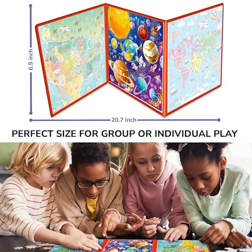 Image of QUOKKA Magnetic Puzzles for Kids Ages 4-6 - 36 Pieces Sudoku Toddler Puzzles Ages 2-4 - Travel Games for Kids 3-5 - Map USA Space World Toddler Travel Toys - Car Airplane Road Trip Games for Childrens