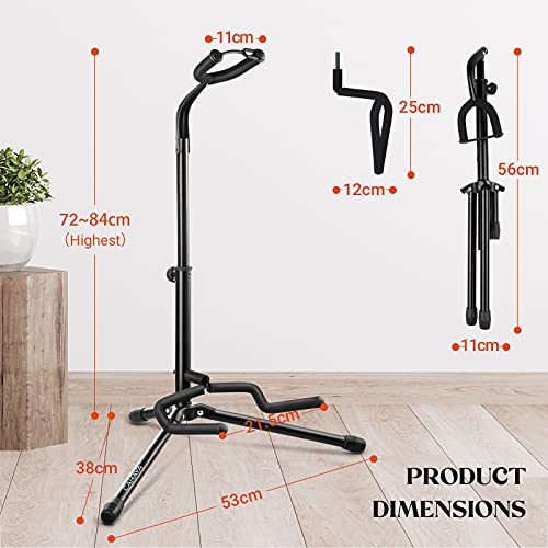 CAHAYA Support de Guitare Pliable et Détachable avec Support de Cou en Mousse Adapté pour Guitare Acoustique, Classique… - Les Beatles, Paul McCartney, John Lennon, RIngo Starr, George Harrison CAHAYA Support de Guitare Pliable et Détachable avec Support de Cou en Mousse Adapté pour Guitare Acoustique, Classique… – Image 4