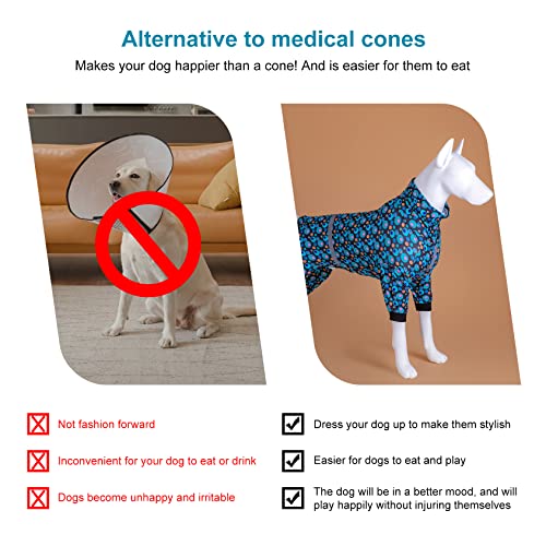 Pijama para perro LovinPet Wound Care Green M miniatura 6