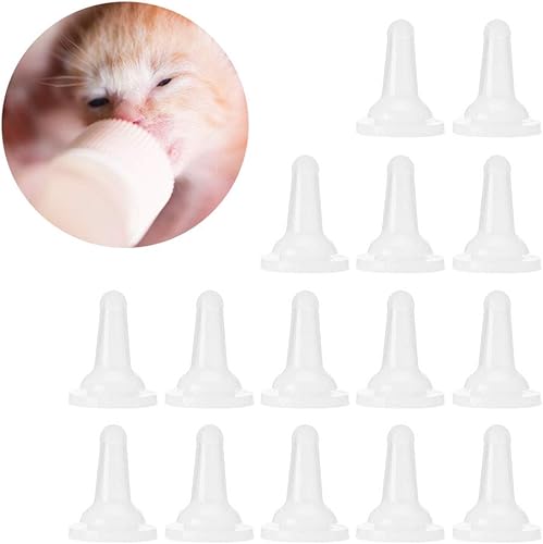 Miniatura 6 de ViaGasaFamido  Kit de botella de lactancia para mascotas, 15 piezas de silicona de seguridad suave para enfermería, alimentador de biberones para