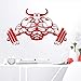 Adesivi murali adesivi murali design artistico per la decorazione domestica adesivi fitness per auto decalcomanie fitness bodybuilding nome poster adesivi manubri muscolari fitness 45X74 cm