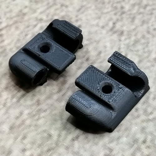 ULEIVA Ersatz Endkappen Set 2 Stck Schwarz kompatibel mit Kederleiste Zierleiste Endstück für Wohnwagen kompatibel mit Tabbert Dethleffs Hobby LMC TEC (Schwarz)