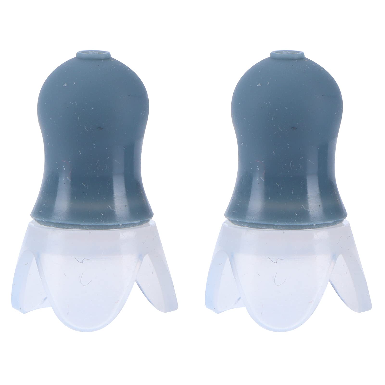 Swimming Water Prevent Earplugs Noise Reduction Silicone Ear Plug Black Sealing Bottle for Swimming Sleeping Spa Water Resistant Silicone Material (Gray earplugs + Black Bottle)