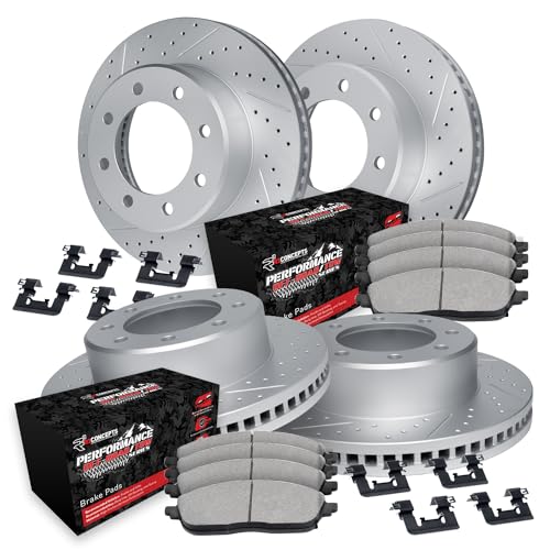 Image of R1 Concepts Front and Rear Brake Kit Fits 1999-2004 Ford F-250, F-350