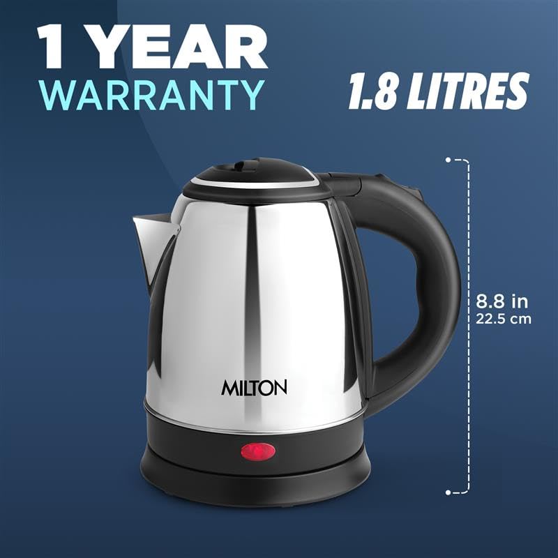 Hervidor Eléctrico de Acero Inoxidable 1.8 L MILTON miniatura 7