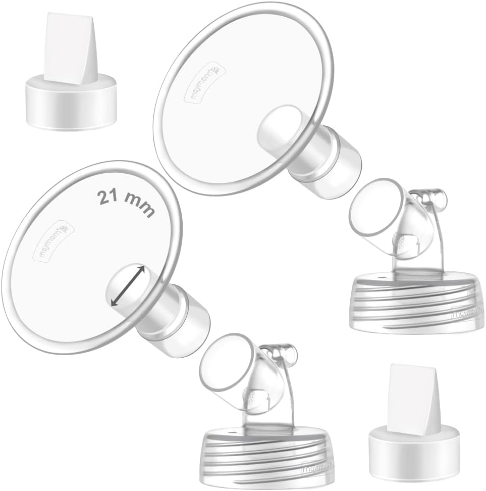 MyFit Flange Set 21mm Shield Widemouth Connector Duckbill Compatible w Spectra S2 Spectra S1 Pump Not Original Spectra S2 Accessories Not OEM Spectra Pump Parts Spectra Flange Spectra Valve
