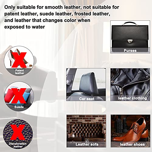 BUDOCI Leather Repair Kit for Furniture,12 Colors Vinyl Repair Kit for Car Interior, Repair Scuffed,Faded,Tears,Scratch,Burn Holes for Car Seat,Couches,with Super Easy Instructions