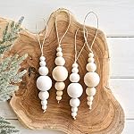 500pcs Wood Beads, 6 Sizes Wooden Beads with 8 Meter Jute Twine, Unfinished Wooden Macrame Beads for Making Jewellery, Garland, Crafts, DIY Projects (8mm/10mm/12mm/14mm/16mm/20mm)