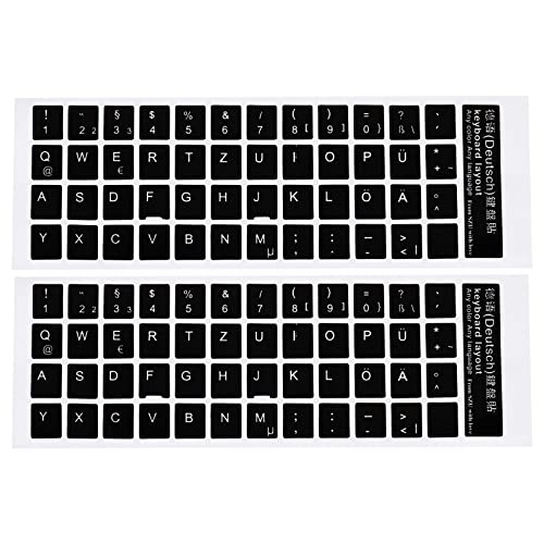 Pegatinas para Teclado Alemán PATIKIL, 2 Unidades miniatura 1