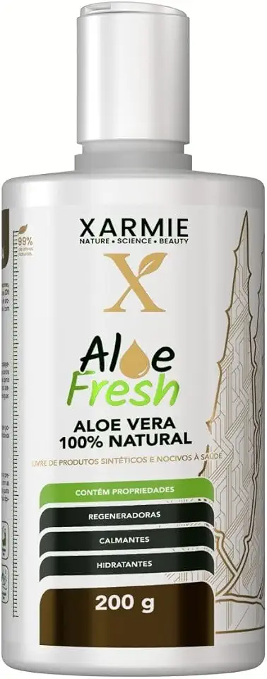Aloe Fresh Gel De Babosa Aloe Vera Cicatrizante, Regenerador, Queimaduras, Dermatites XARMIE