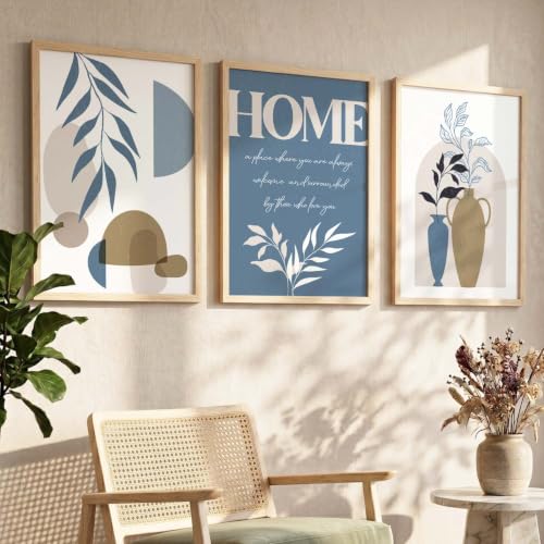 Image of kotart Painting for Wall Decoration - Modern Art Wall Decor Framed Painting for Living Room Bedroom - Framed Wall Posters /Paintings with Frame Set of 3 (Art 1, 19x25 inch)