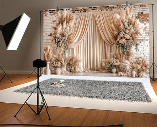 Fondo Boho Floral Vintage 12x10ft para Fotografía miniatura 7