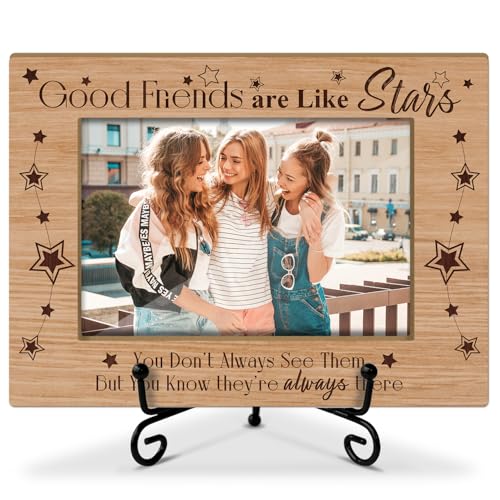 Friends Frame Friendship Gifts 4 x 6 Picture Frame Wooden Frame Photo Frame Tabletop Display for...
