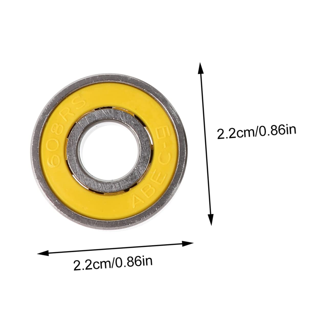 Roulement de Skateboard 608rs en Acier au Carbone, Lot de 50 Pièces