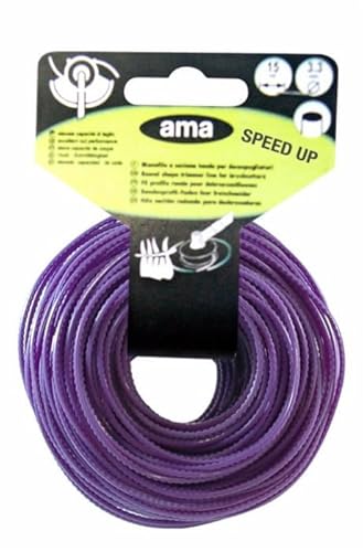 Ama Filo Per Decespugliatore Seghettato Viola – Bobina Da 15 M, Sezione Quadrata Ø 2,7 Mm, Potenza Di Taglio Aggressiva Per Giardinaggio - 4