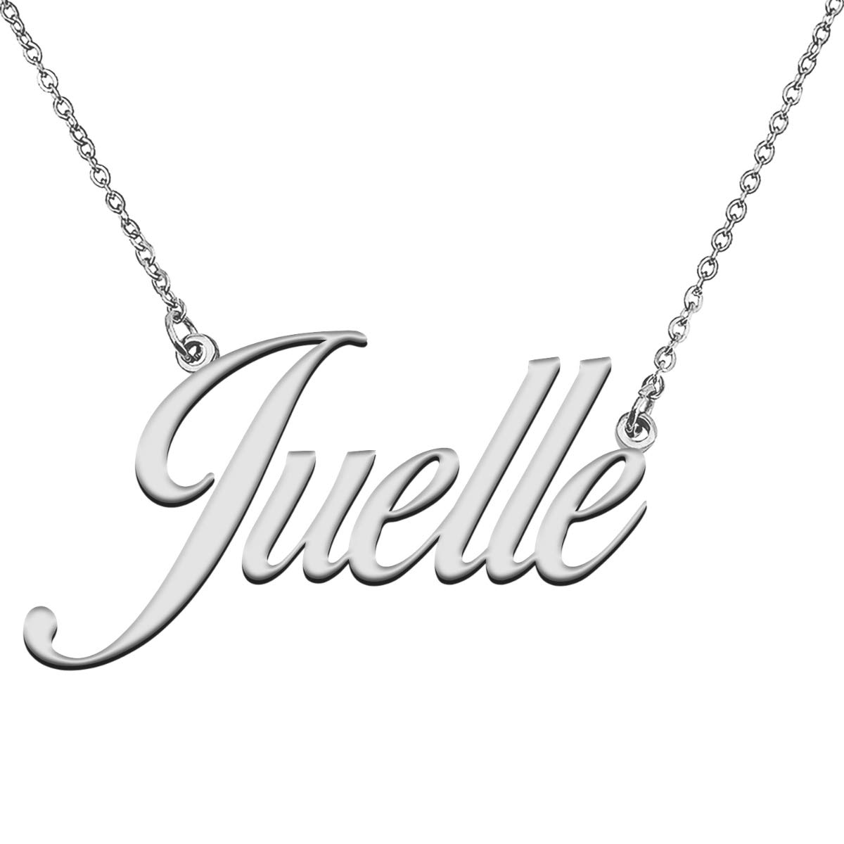 Personalized Charm Initial Pendant Name Necklace for Her