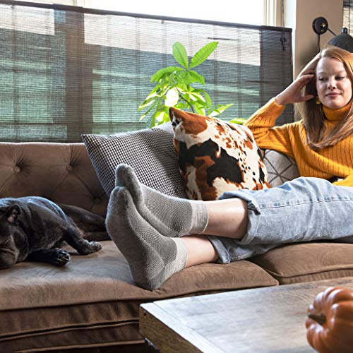 2 PAIRS Alpaca Wool Socks for Men & Women - Extra Thick Warm Ankle Socks Crew Winter Outdoor Hunting Boot Sock3