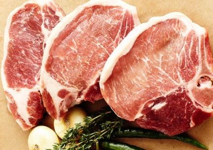 Fossil Farms Duroc Pork Bone-In Loin Chops, 8 count of