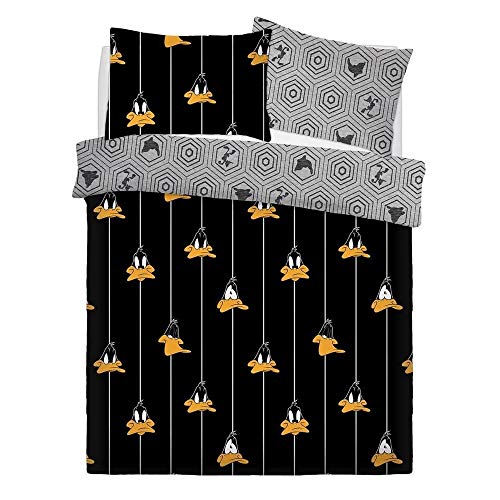Looney Tunes 5056242728542 Parure de lit Motif Graphique Noir
