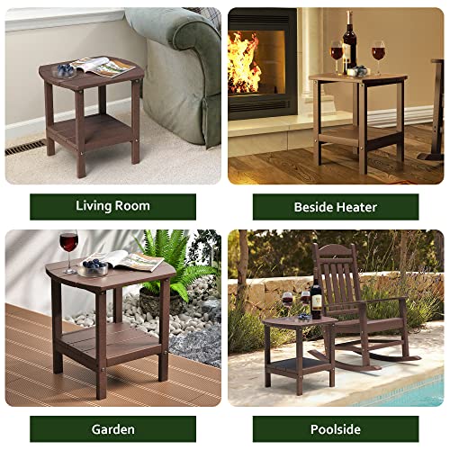 Table d'appoint Adirondack d'extérieur en PEHD résistant aux intempéries TORVA - 8