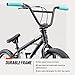 Mongoose Legion L10 Kids Freestyle Sidewalk BMX Bike, Beginner Riders, Boys and Girls, 20 Inch Wheels, Hi-Ten Steel Frame, Micro Drive 25x9T BMX Gearing, Black/Teal