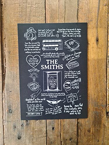 Póster de The Smiths doodle A4 para transformar tu habitación con auténtico estilo indie. 4