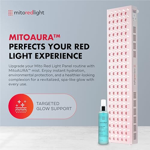 Image of Mito Red Light - MitoMAX 2.0 Red Light Panel - Red Light Therapy for Face and Neck - Red Light & Near Infrared Red Light Therapy - At-Home Red Light Therapy for Body