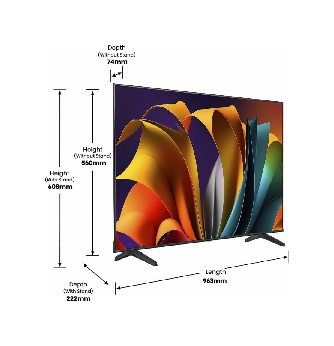 Hisense 43インチ4Kテレビ　2022年　Youtube netflix Hisense Smart TV 43 cali 43A6N 4K UHD, Dolby Vision, HDR