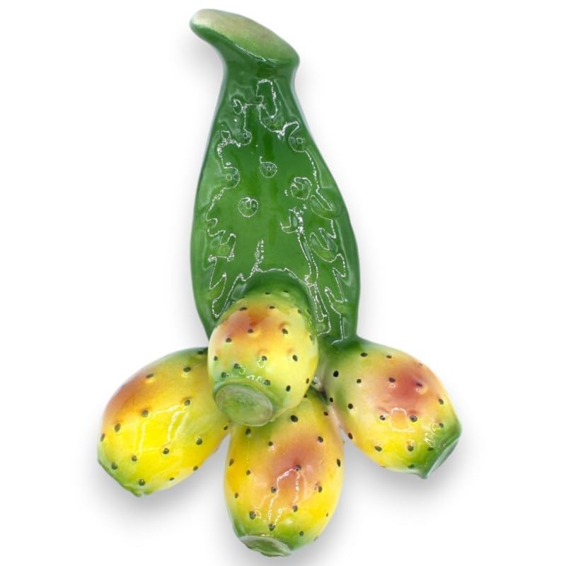 Pala de chumbera de cerámica siciliana para Colgar, Varios tamaños (1ud) - Alto 25cm