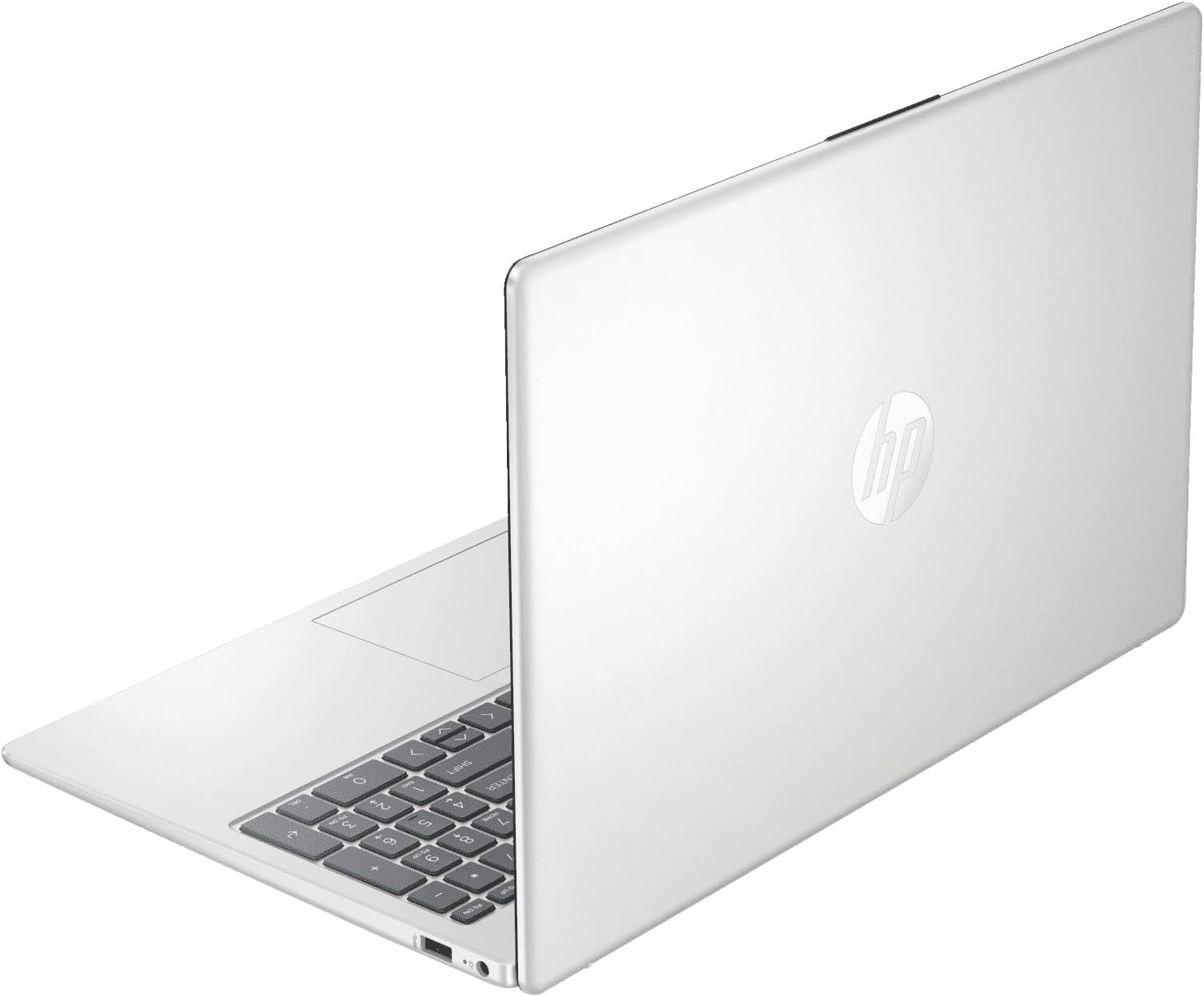 HP 15 15.6" FHD Laptop Computer Student and Business, Intel Quad-Core Processor (Beat i3-1115G4), 32GB DDR4 RAM, 1TB PCIe SSD, WiFi 6E, Bluetooth 5.3, HDMI, Type-C, Silver, Windows 11 Pro, Wendbo