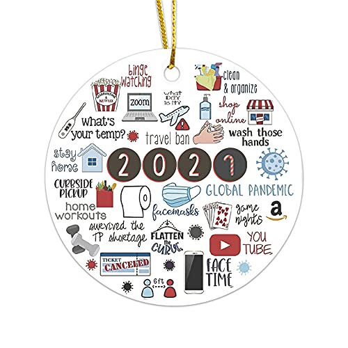 BFJLIFE Christmas Tree Ornaments 2021 Personalized Unique Funny Fall Decorations Decor Set for Home