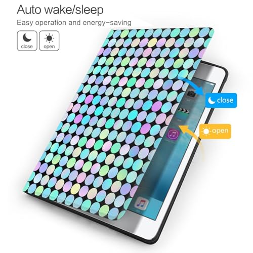 Coque iPad 9e génération style pastel pour cours et bureau - 3