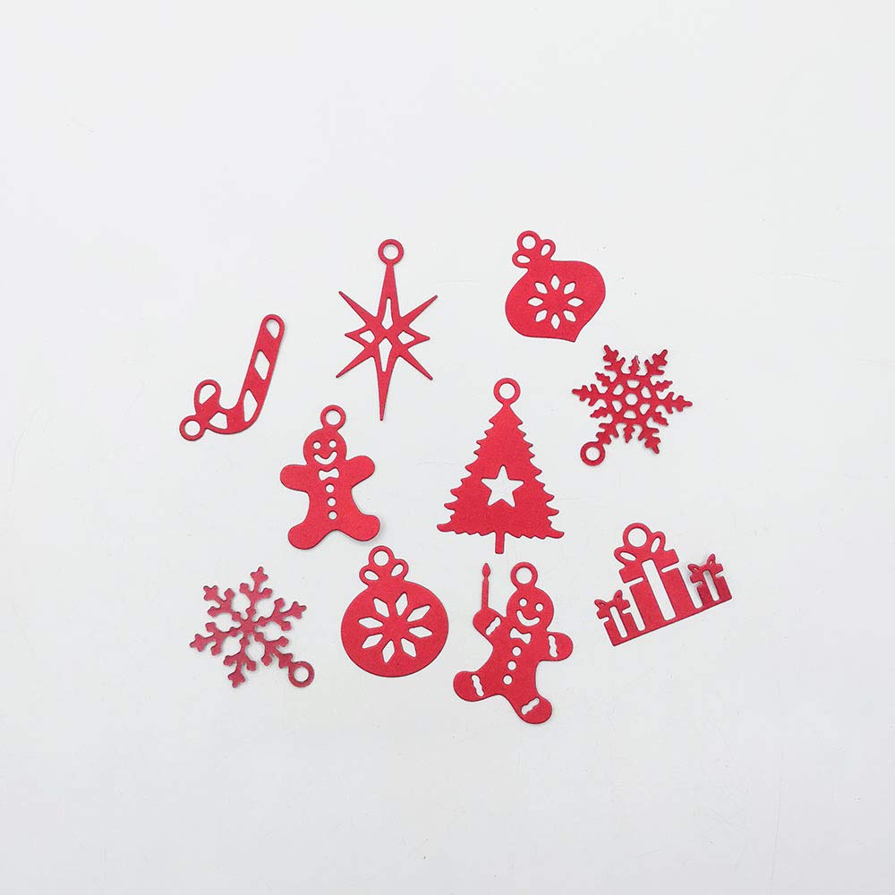 3 Set Fustelle Natale 3D per Cioccolato Stencil Cutting Dies Scatole di Cioccolato Leccalecca Natalizie Fustelle per Creazioni Fai da Te Decorazioni Tavolo (B