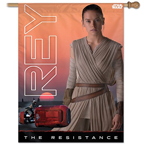 Drapeau Star Wars Rey WinCraft résistant pour extérieur vertical
