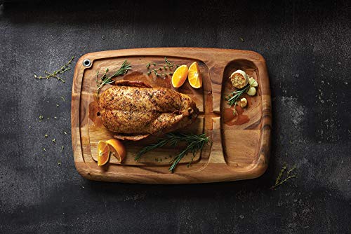 Tabla de cortar rectangular Ironwood Gourmet 22x15 pulg miniatura 6