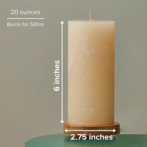 Miniatura 3 de Simply Soson Velas perfumadas de 3 x 6 pulgadas, azúcar de vainilla cálida, fragancia acogedora y relajante, juego de 3 velas para decoración del