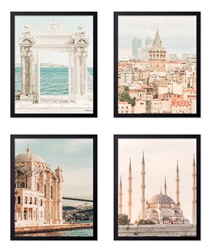 Poster Master 4-Piece Mosque Print - Istanbul Poster - Architecture