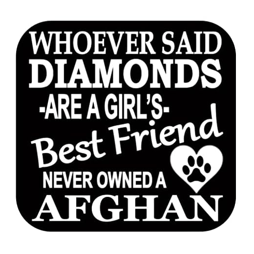 Afghan Hound Diamonds TP 491 Sticker 6" Decal Rescue Dog