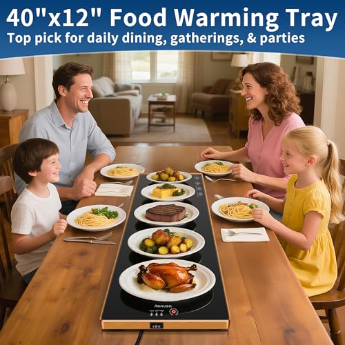 image for Aanuan Warming Trays for Buffets Party (Extra Long 40