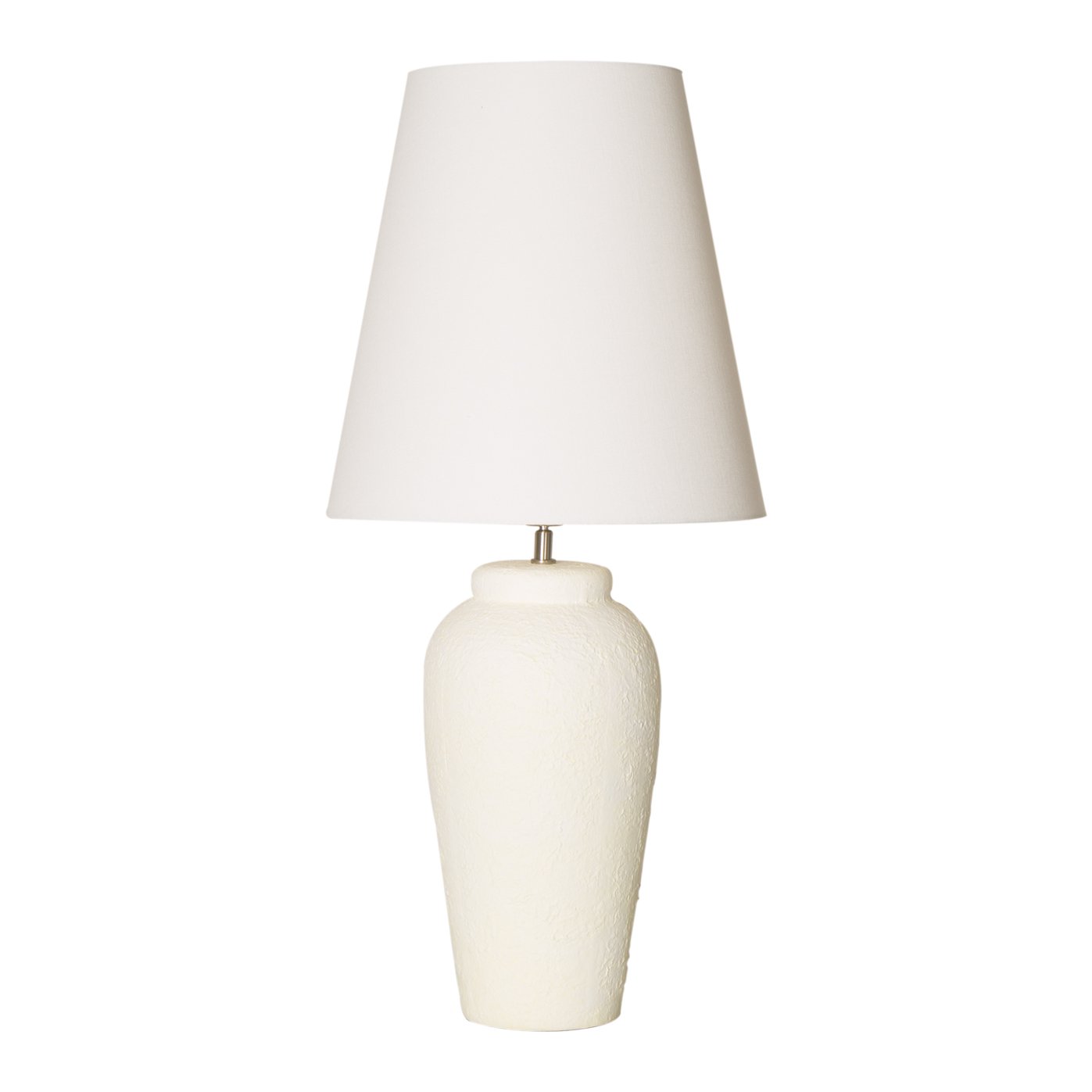 Lampe avec écran haute e27, 60 W, Blanc, 37 x 37