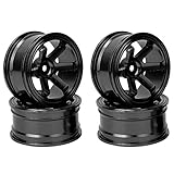【MATERIALE PREMIUM】: il ruota RC è realizzato in lega di alluminio di alta qualità, che ha un'elevata resistenza e una buona durata.
