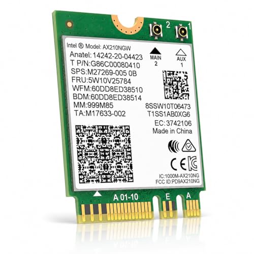 Image of WiFi 6E AX210 NGW Wireless Card, M.2 2230, Bluetooth 5.3