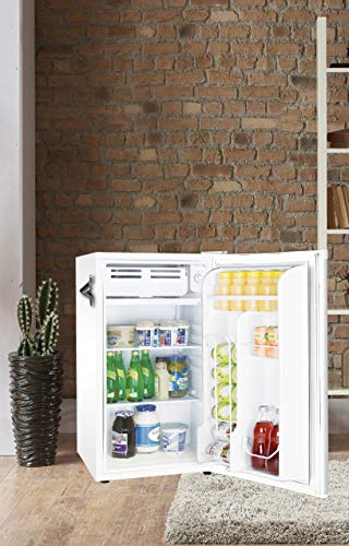 Frigidaire Efr376-White 3.2 Cu Ft White Retro Bar Fridge With Side Bottle Opener #TOP3
