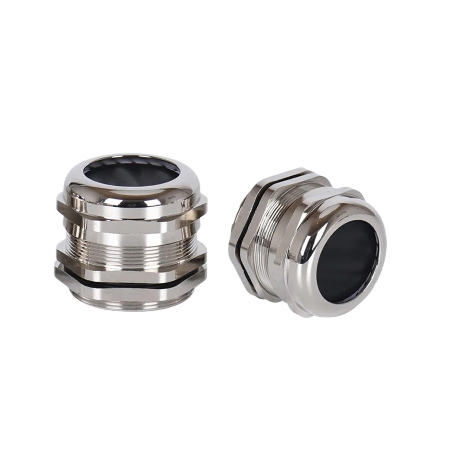 10 Uds PG tipo 304 prensaestopas de Cable acero inoxidable IP68 junta fijación impermeable Metal conector recubierto níquel(SSPG63)