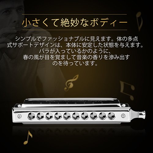 Amazon.co.jp: SWAN スワン クロマチックハーモニカ 10穴40音