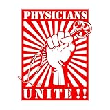 Vinyl-Wandaufkleber Poster für Gesundheitsfachkräfte weltweit 68x84cm Fensteraufkleber Rot