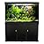 MonsterShop Large Fish Tank Aquarium 4ft 300L Marine Tropical Salt Water Freshwater & Complete Starter Kit, Filter, Air Pump, Heater, LED Light / Black Cabinet Cupboard Storage Stand