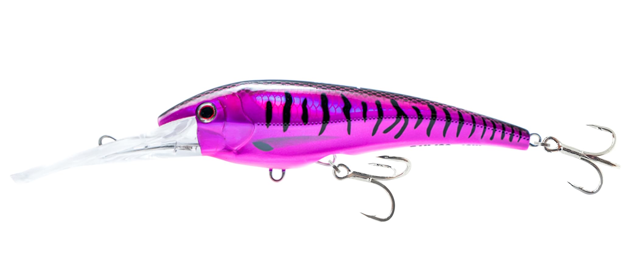 Nomad Design DTX Minnow with Patented Autotune System - Distressed Baitfish Swimming Action, BKK Diablo